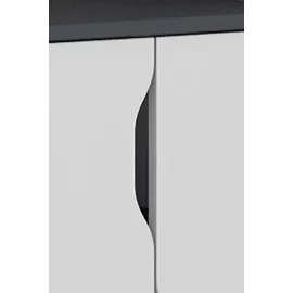 byLIVING Belfast Breite 129 cm, weiß/anthrazit,