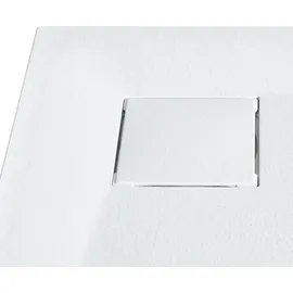 Beliani Duschwanne PARON 90 x 90 x 3 cm Weiß