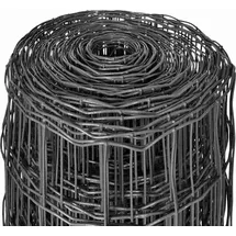 vidaXL Eurozaun Stahl 25 x 1 m Grau