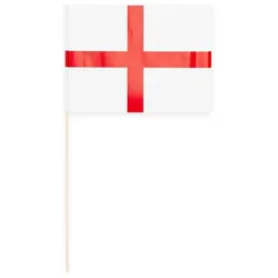 10 Papier Fahnen England Georgskreuz 20 x 30 cm Handfahnen St. George