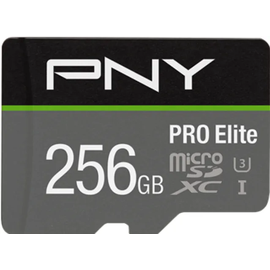 PNY microSDHC Pro Elite 256 GB Class 10 UHS-I A1 V30 + SD-Adapter