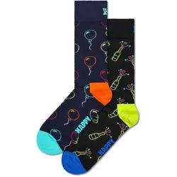 Happy Socks Unisex Socken, 2er Pack - Geschenkbox, Farbmix You did it2 36-40