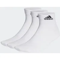 Adidas Thin and Light Ankle Socken, 3 Paar White / Black 49-51