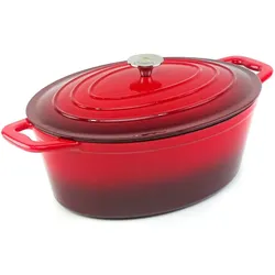 CS Koch-Systeme Bräter »Xanten«, Gusseisen, 8 Liter, Induktion CS Koch-Systeme rot