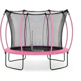 authentic sports & toys Springsafe Trampolin Wave 305 cm inkl. Sicherheitsnetz flamingo pink