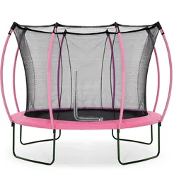 authentic sports & toys Springsafe Trampolin Wave 305 cm inkl. Sicherheitsnetz flamingo pink