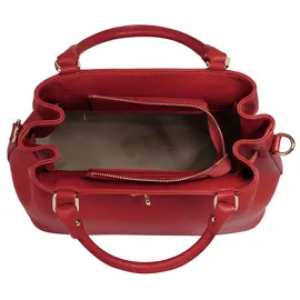 Samantha look Henkeltasche echt Leder, Made in Italy, geräumige Henkeltasche mit Smartphonefach