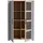 Forte Highboard Bohol 106,4 x 160,6 x 42 cm Grau / Mehrfarbig