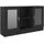 vidaXL Vitrinenschrank Schwarz 120x30,5x70 cm Holzwerkstoff