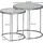 Wohnling Beistelltisch Rund Ø 50/42 cm Silbern 50 x 50 x 50 cm