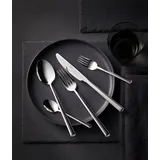 Mulex GmbH Mulex Besteck hochwertiges Cromirage Livorno poliert 18.10 Edelstahl 60tlg. - Silber