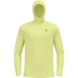 Odlo Essential Thermal Kapuzenfleece - Shadow Lime Melange - S