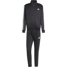 adidas 3-Streifen Fleece Trainingsanzug Schwarz M