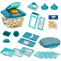 Genius Nicer Dicer Chef Professional Set 23-teilig grün Multifunktions-Schneider