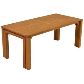Merxx Toskana Set 9-tlg. Flex-Ausziehtisch 185/370 x 90 cm natur inkl. Auflagen