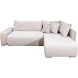 Collection AB Ecksofa Poppy L-Form Polyester 3-Sitzer Beige