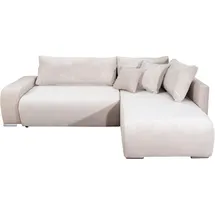 Collection AB Ecksofa Poppy L-Form Polyester 3-Sitzer Beige