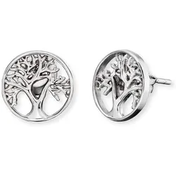 Paar Ohrstecker ENGELSRUFER "Ohrstecker Lebensbaum, ERE-LILTREE-ST", silber (silberfarben), Ohrringe, Damen, Silber 925 (Sterlingsilber)