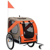 Hundeanhänger Transportanhänger Hundeanhänger Fahrradanhänger Orange