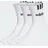 adidas 3-Streifen Linear Half-Crew Cushioned Socken, 3 Paar White / Black 43-45