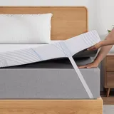 Sleremind Topper 140x200cm, Hochwertiger Matratzen Topper 140x200cm-10cm Höhe mit weicher Gel-Memory-Schaum und stützender Komfortschicht, weicher atmungsaktiver Bezug, Mittlere Festigkeit
