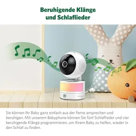 LEAPFROG LF915 Baby Monitor with Camera, Colour Night Vision, 5 Inch HD 720p Display, 360 Degree Pan-Tilt, 8X Zoom, Night Light, Humidity/Temperature Sensor, Up to 300 m Range, Two Way Talk