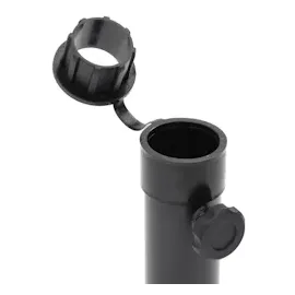 vidaXL Sonnenschirmständer für Ø38/48 mm Mast Mattschwarz Stahl