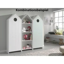 58 aufm Kessel Kania Standregal 58 x 37 x 171 cm Weiß