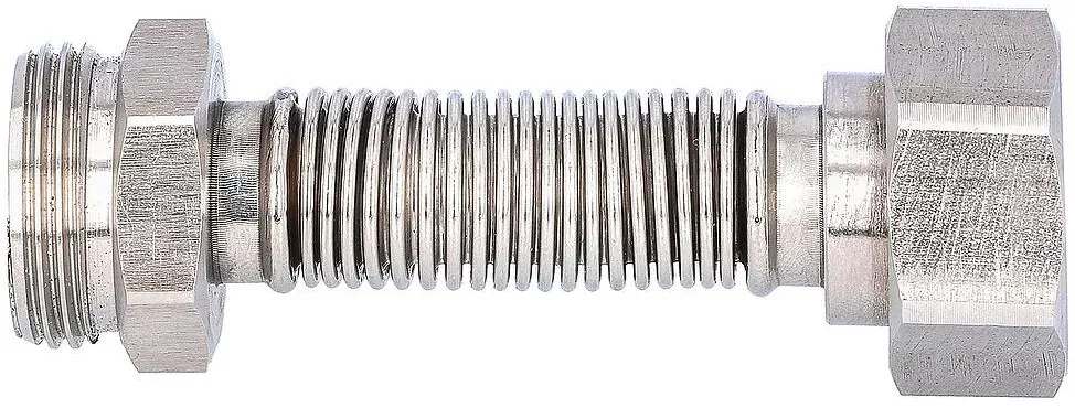 Edelstahlflexwellrohr ausziehbar DN20 (3/4'') Eurokonus X DN20 (3/4'') AG