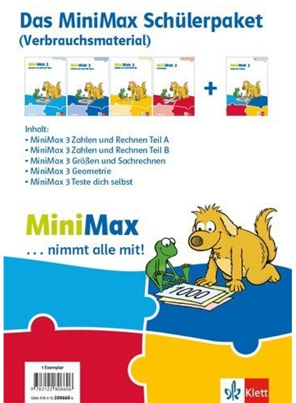Minimax 3, Das Minimax Schülerpaket (Verbrauchsmaterial), 5 Bde., Gebunden