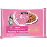 Purina - one Junior Lachs Katzennassfutter 4 x 85 g Nassfutter