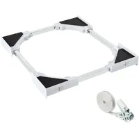 Tectake Verbindungsrahmen Parret, verstellbar, 46 - 66 x 46 - 66 x 7 cm, Silber