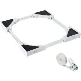 Tectake Verbindungsrahmen Parret, verstellbar, 46 - 66 x 46 - 66 x 7 cm, Silber