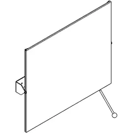 KWC Kippspiegel, CONTINA, Edelstahl, 600x500x74 mm, Griff,