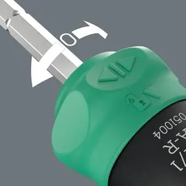 WERA Kraftform Kompakt 26 RA-R Bit-Schraubendreher 6-tlg. schwarz/grün