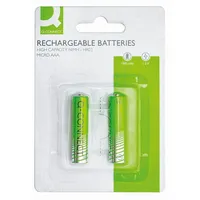 Q-Connect KF15164 Akku-Batterien Rechargeable - Micro/AAA/HR03, 1,2 V, 2