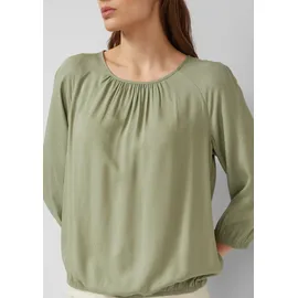 s.Oliver Strukturierte Viskose-Bluse mit Raff-Details - 36
