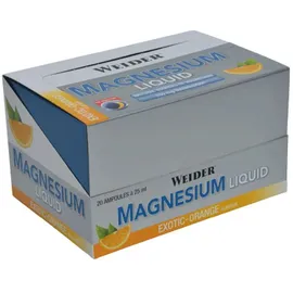 Weider Magnesium Liquid 20 x 25ml, Exotic-Orange)