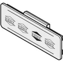 Renz Metallwaren. Namensschild ohne Feder 97-9-82033
