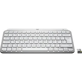 Logitech MX Keys Mini for Business Pale Gray, weiß/grau, LEDs weiß, Logi Bolt, USB/Bluetooth, US (920-010609)