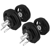 Oly. Gummi-Gripper Kurzhantel-Set 55Kg (2x27,5) Hantelscheiben