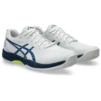 Asics Herren Gel-Game 9 Clay/OC Sneaker, White Mako Blue, 46 EU