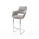 DeLife Barstuhl Yago-Flex 60 x 110 x 58 cm Silbergrau