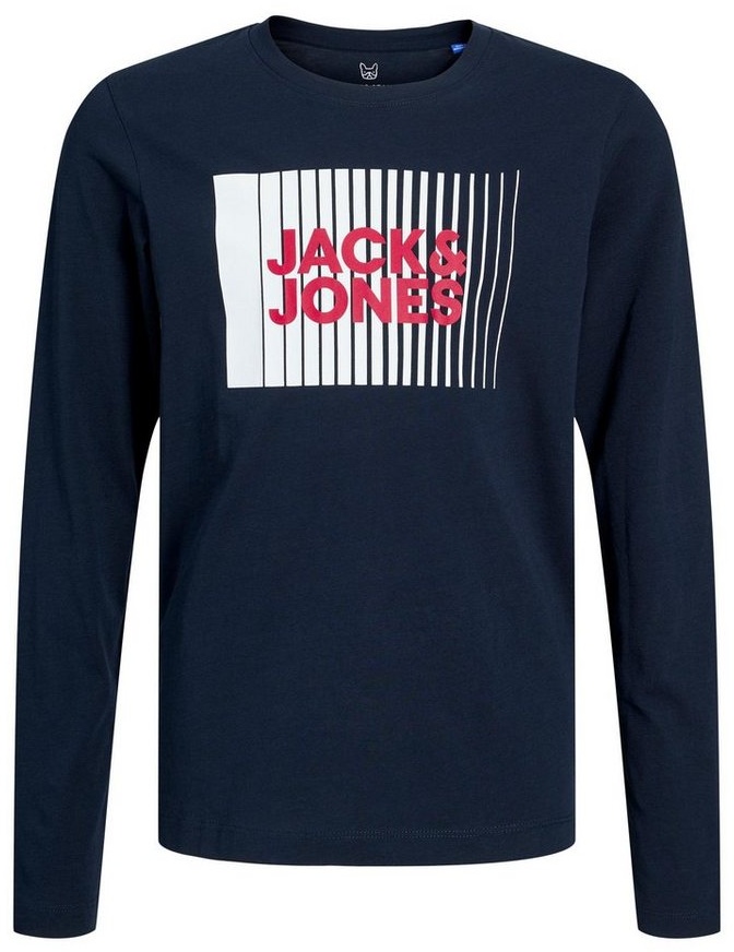 Jack & Jones Junior Langarmshirt JJECORP LOGO TEE PLAY LS O-NECK JNR schwarz 128