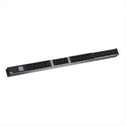 BACHMANN BN0500 19 PDU 1HE 16xC13 4xC19, Leistungsmessung, Anschluss CEE 16A, blau"