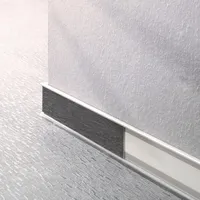  Sockelleiste Kunststoff Einschub-Vinylboden Silber 58 mm x 11,8 mm