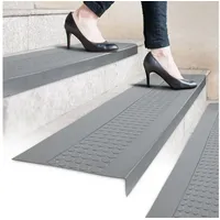 ANRO Stufenmatte 30 x 90 cm Grau