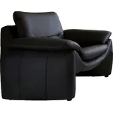PLACES OF STYLE Sessel Luna Naturleder 110 x 80 x 88 cm schwarz in einzigartiger Optik