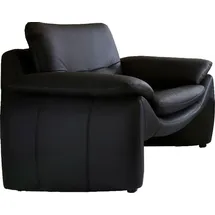PLACES OF STYLE Sessel Luna Naturleder 110 x 80 x 88 cm schwarz in einzigartiger Optik