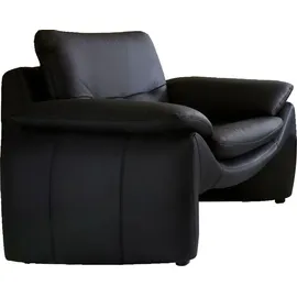 PLACES OF STYLE Sessel Luna Naturleder 110 x 80 x 88 cm schwarz in einzigartiger Optik